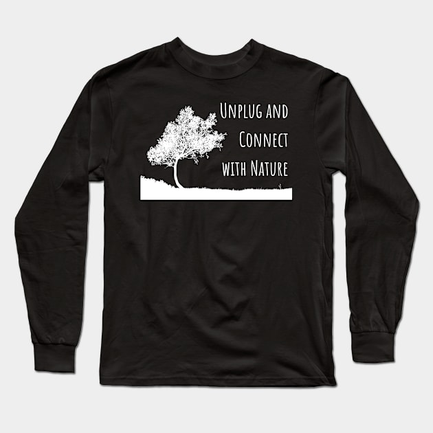 Earth Day - Unplug and connect with nature Long Sleeve T-Shirt by Marhcuz